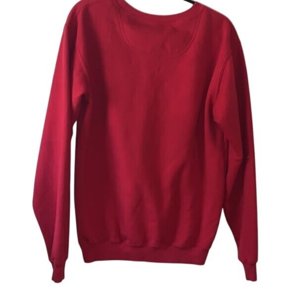 Cabelas Red Crewneck Sweatshirt S Reg/P Normal Cotton/Poly Blend - Picture 6 of 8